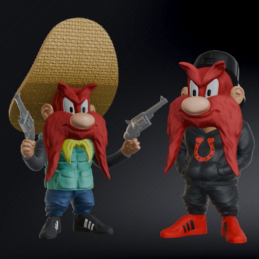 SY_UV_Cover_7_Compa_.jpg Sam Yosemite Urban Vibes / 2 Styles, Urban Hoodie and Cowboy From Looney Tunes 🔫, ( Multi-Parts && Full 3MF Multicolor ))