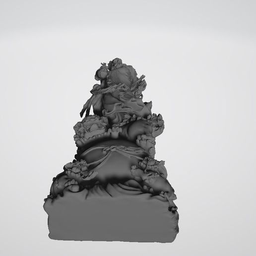 6.jpg Bodhidharma 3D STL file for printing, casting and molding