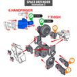 Space_Instruction3.JPG Fichier STL DÉFENSEUR DE L'ESPACE ARTICULÉ (pas Astro Megazord) - AUCUN SUPPORT・Plan imprimable en 3D à télécharger, Toymakr3D