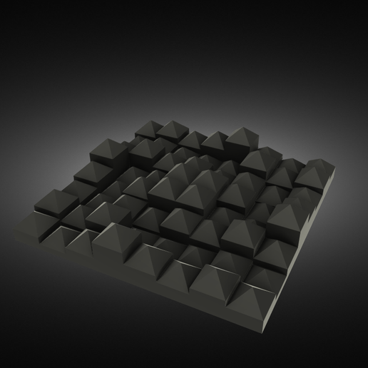 Acoustic panel 3D model