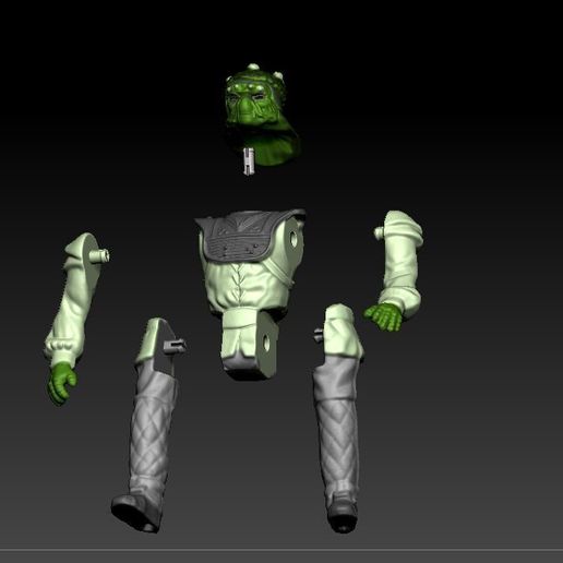 ScreenShot1129.jpg Star-Wars NITKO Kenner Kenner Style Action Figur STL OBJ 3D