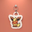 chibi-flareon-render.jpg Брелок Pokemon Chibi All Eeveelutions