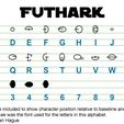 Alfabeto-Futhark.jpg LETTERS AND NUMBERS FUTHARK (STAR WARS ALPHABET) LETTERS AND NUMBERS | LOGO