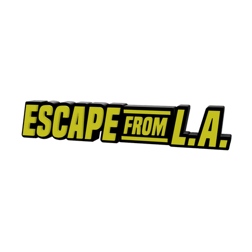 🆕 3D MULTICOLOR LOGO/SIGN - Escape from New York (Two
