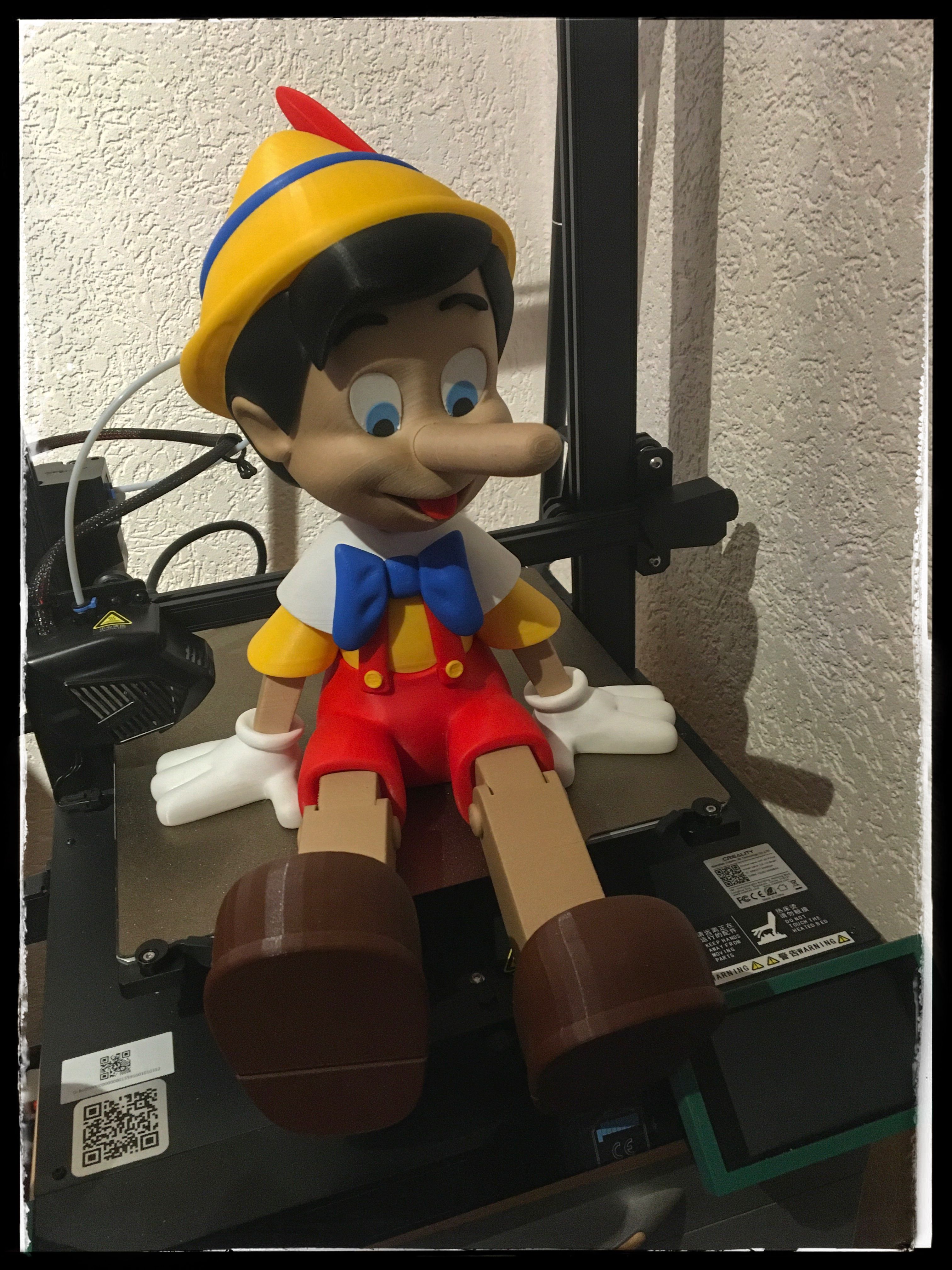 3D printable Pinocchio • made with Cr6-se and CR10 smart・Cults
