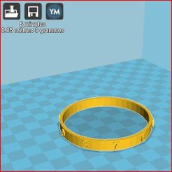 bracelet chiffre enfant.JPG Download free STL file child figure bracelet • 3D print design, frednad