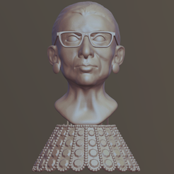 RBG-2-3.png STL file Ruth Bader Ginsberg・3D printing design to download