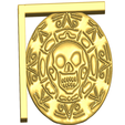 ABside.png Aztec Gold Coin Shelf Bracket (Screw or Tape Mount)