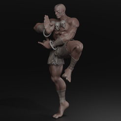 5.png Free STL file DHALSIM STREET FIGHTER FAN ART 3D STL FREE・Template to download and 3D print