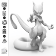 Thingiverse.png Mewtwo stl pokemon 150 Art