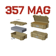 COL_19_357mag_50a.png AMMO BOX 357 MAGNUM AMMUNITION STORAGE 357mag CRATE ORGANIZER