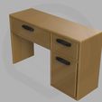 DH_desk02_4.jpg Classic Desk with functional door/drawers mono/multi color 3D 3MF file