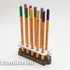c9e895ad112ea6bb5cb16a8fba165f44_display_large.jpg Archivo STL gratuito Soporte Stabilo (portabolígrafos)・Design para impresora 3D para descargar