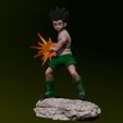 wip1.jpg Gon Freecss - Hunter x Hunter 3d print Statue - Figurine