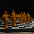 2.png Medieval Viking Figure Chess Set - Viking Character 3D print model