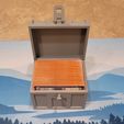 chest_with_cards.jpg Treasure Chest Deck Box for Magic The Gathering EDH Commander Yugioh Pokemon Cards