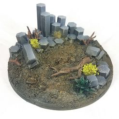20230207_232337.jpg STL file Hexagonal Basalt rock formations for mini basing・Model to download and 3D print