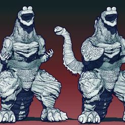 cookiezilla9-2.jpg STL file COOKIEZILLA FAN ART・3D printable model to download