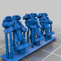 HeavySeigeArmour_Missile_Fists.png Free STL file Galactic Crusaders - Heavy Siege Armour Heavy Weapons- 6-8mm・3D printable model to download