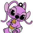 Angel-Stitch-2.png Lilo and Stitch Keychain - Lilo & Stitch Keychain