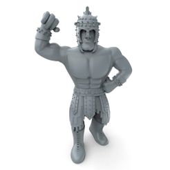 Gladiator1Sq.jpg STL-Datei Mexican Wrestler El Gladiator・3D-druckbares Design zum Herunterladen
