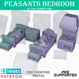 Bedroom_MMF.png STL file Peasants Bedroom・Model to download and 3D print