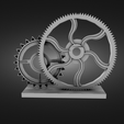 Вecorative-figurine-of-gears-render-4.png Decorative figurine of gears