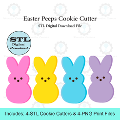 Etsy-Listing-Template-STL.png Easter Peeps Cookie Cutter | STL File