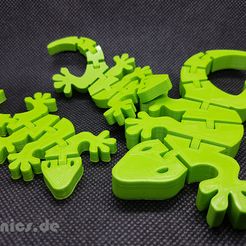 20190524_213440.jpg Free STL file Flexi Articulated Mini Gecko・3D printing template to download