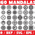2020-04-14-7.png Vectors Laser Cutting - 160 Fretwork Mandalas