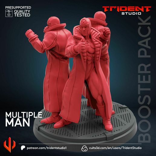 👨 MULTIPLE MAN・ 3D File for 3D printing・Cults