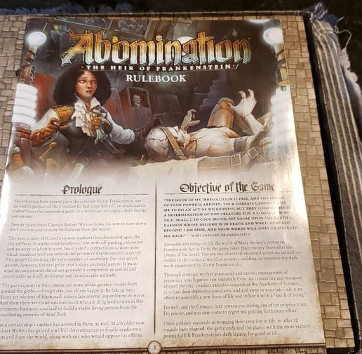 Abomination: The Heir of Frankenstein Organizer