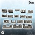 9.jpg Large modular set of cave galleries for dungeon with evil accessories (1) - Medieval Gothic D&D RPG Feudal Old Archaic Saga 28mm 15mm