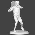 preview02.jpg Roger Federer 3D print model
