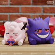 gengairy02.png Set Gengar Clefairy Valentines NO SUPPORTS
