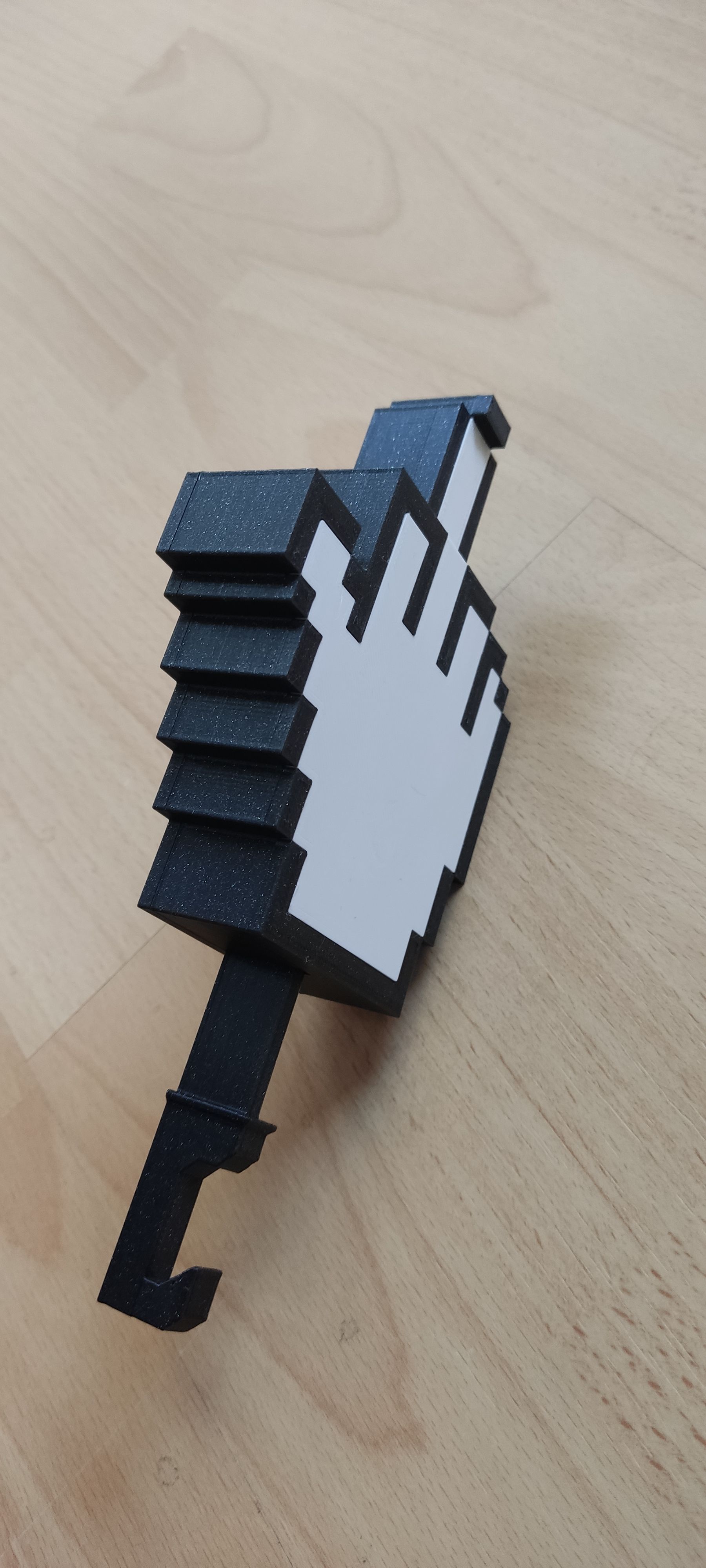 3d Print Pixel Cursor Keyholder Middle Finger • Made With Ender 3・cults