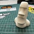 Moai-Statue - kein Überhang