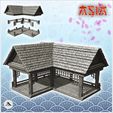 1-PREM.jpg Oriental sew building with mesh pattern (1) - Medieval Asia Feudal Asian Traditionnal Ninja Oriental