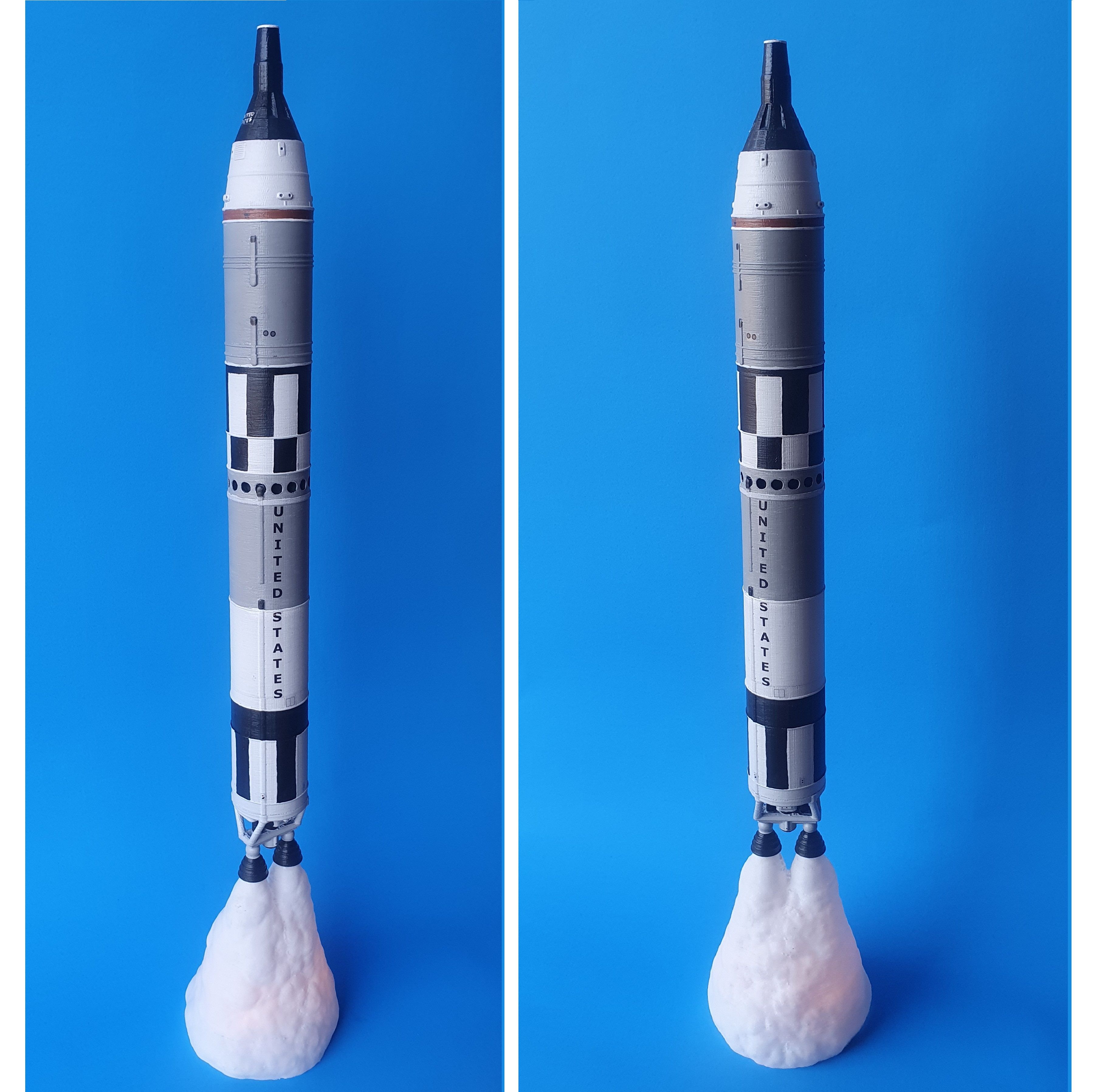 3D print NASA Titan II GLV (Gemini Launch Vehicle) With LED Launch
