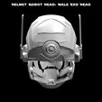 6.jpg Helmet Robot Head: Male Exo Head