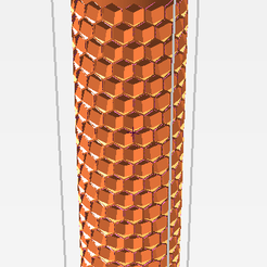Honeycomb-cilinder.png STL-Datei Wabenzylinder・3D-druckbares Modell zum herunterladen