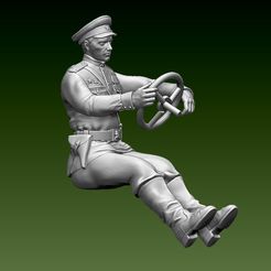 7.jpg STL file CHAUFFEUR USSR WW2・Template to download and 3D print