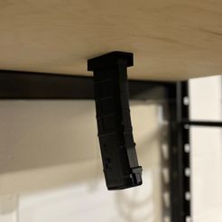 1mag.jpg STL file PMag Holder/Mount Low Profile 1 Slot・Model to download and 3D print