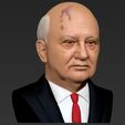 31.jpg Mikhail Gorbachev bust ready for full color 3D printing