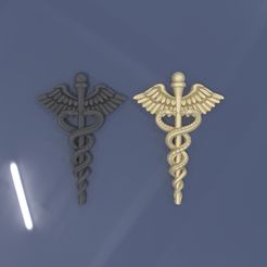 Caduceo2.jpg Archivo OBJ Caduceus・Modelo imprimible en 3D para descargar