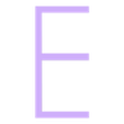 E.STL Alphabet and numbers 3D font "Geo