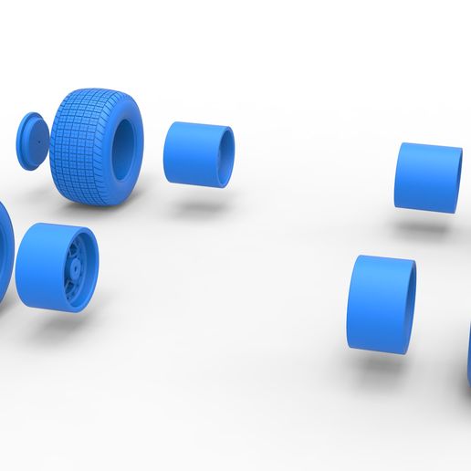 50.jpg Wheel Set of Midget car Scale 1:25