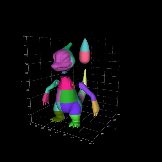 Life-Size-Charmeleon-1000mm.png Life-Size Charmeleon 3D Model – A Fiery 1000mm