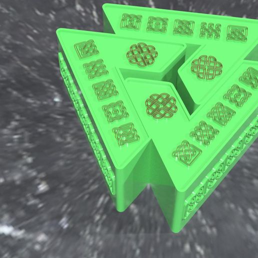 valknut jewelry box 3D model