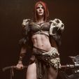 Close.jpg Barbarian Queen 3D Print